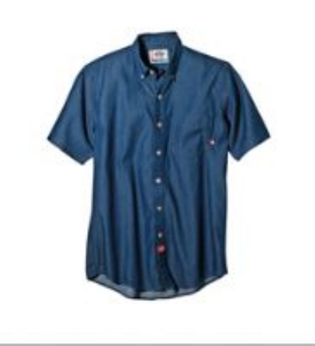 CAMISA DE MEZCLILLA DE MANGA CORTA